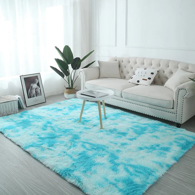 Tapete de Pelúcia  Decoração para Sala de Estar Tapete Macio e Fofo para Casa Quarto Infantil Tapete Antiderrapante