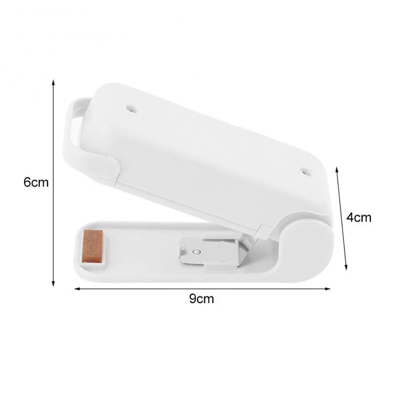 Mini seladora de sacos térmicos para alimentos.