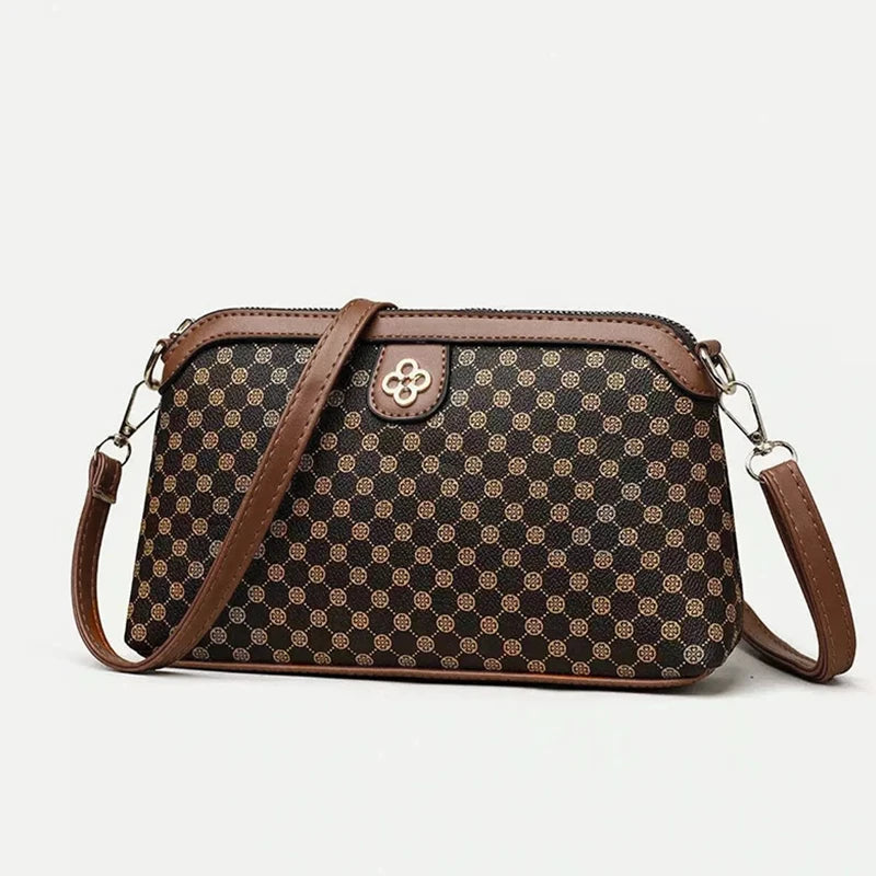 Mochila de estilo neutro para homens e mulheres, bolsa transversal, bolsa de ombro única de tamanho pequeno com estilo étnico, combinação de cores